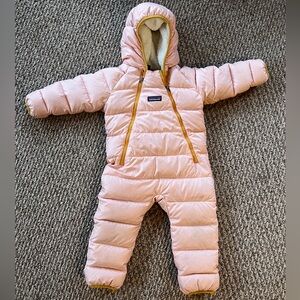 Patagonia Pink Baby Snowsuit